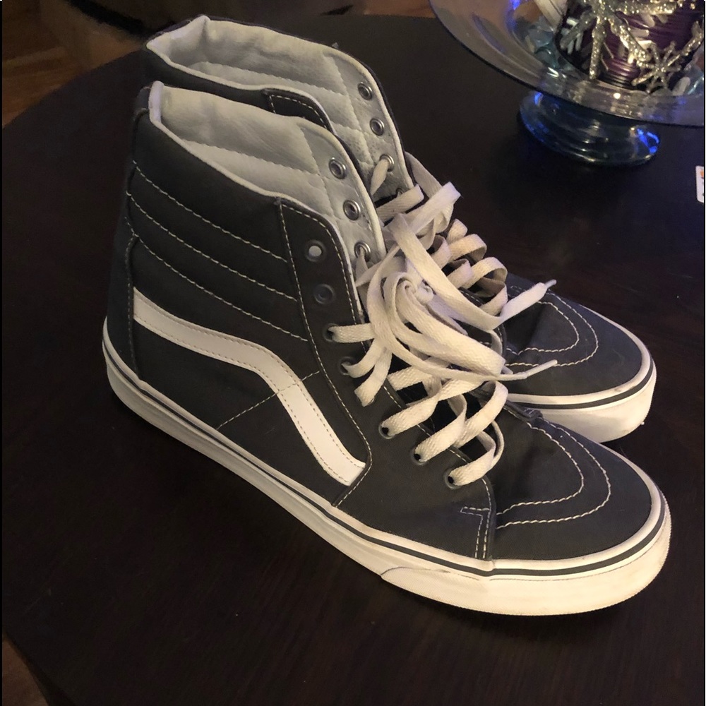 Dark Gray Vans Mens High Tops Size 10